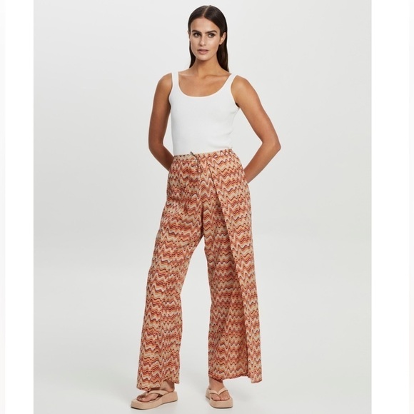 Faithfull the Brand Montero Pull-On Cover Up Pants Vadella Handmade Boho Flowy 6 - Picture 2 of 16